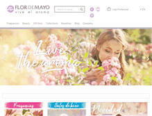 Tablet Screenshot of flormayo.com